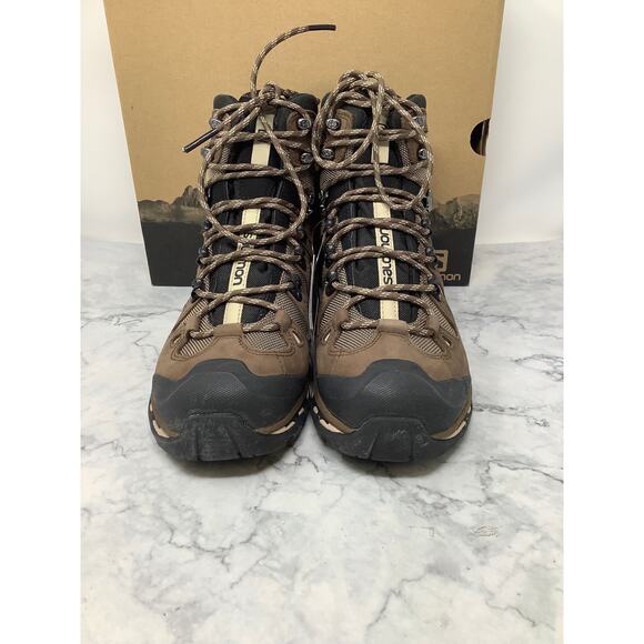 Salomon Men's 7 Fossil Rain Quest 4D 2 Gtx Goretex Hiking Boots Outdoor LF1 - Picture 3 of 15